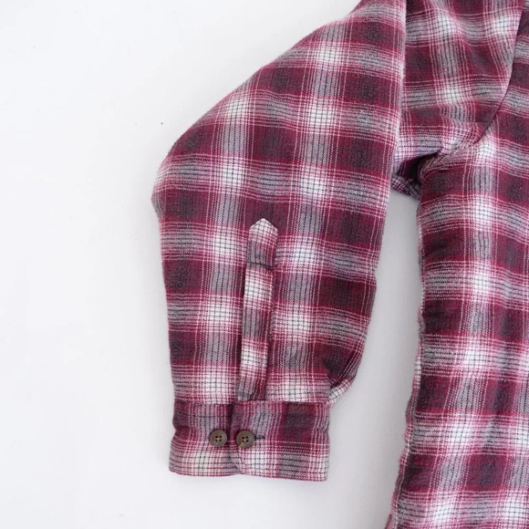 St. Johns Bay Heavy  Weight Red & White Checker Pattern Shacket Jacket - Picture 8 of 12